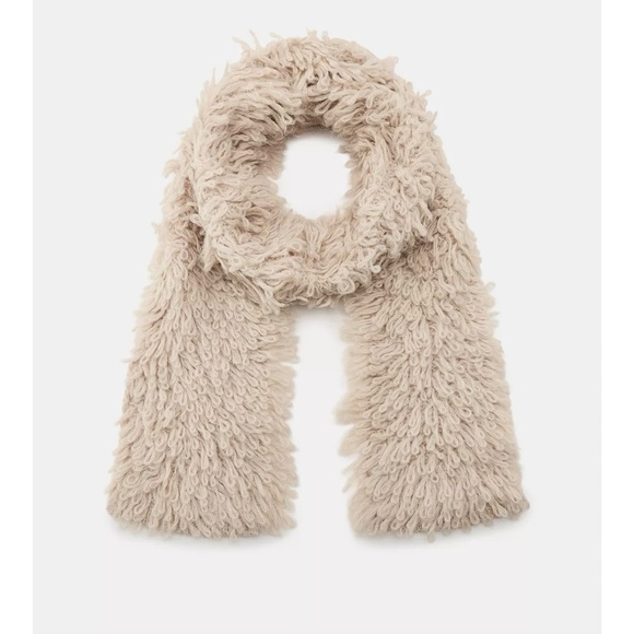 NWT ZARA TEXTURED KNIT SCARF - Picture 3 of 5